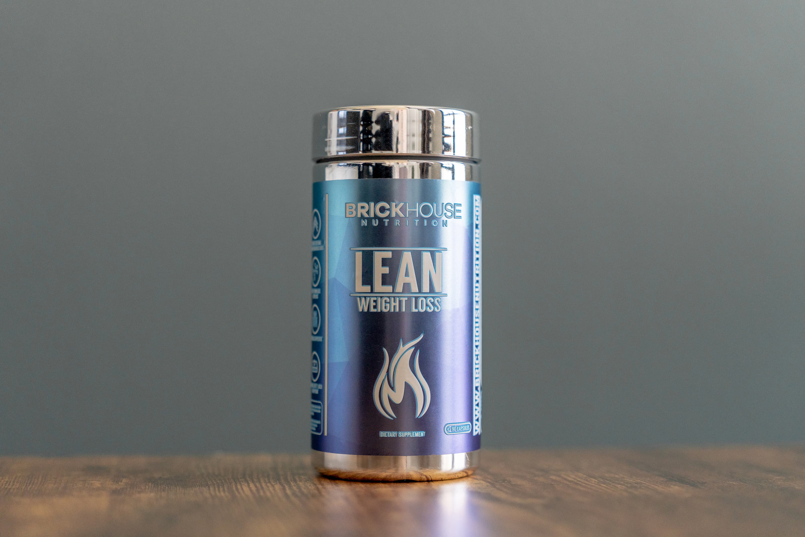 Lean Weight Loss bottle on wood table