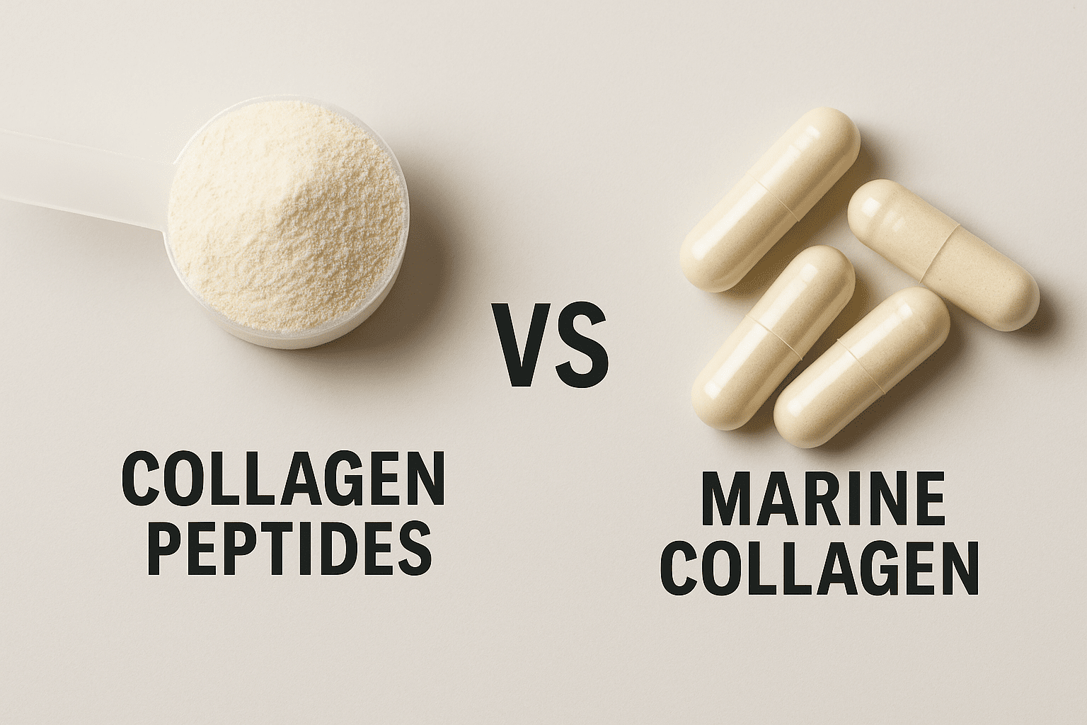 Collagen Peptides vs. Marine Collagen: Key Differences Explained - BrickHouse Nutrition