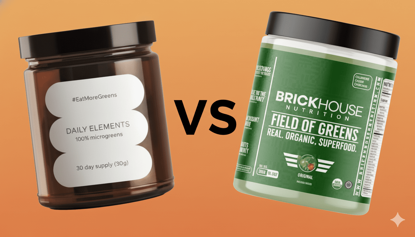Field of Greens vs. Daily Elements: A Comprehensive Comparison Review - BrickHouse Nutrition