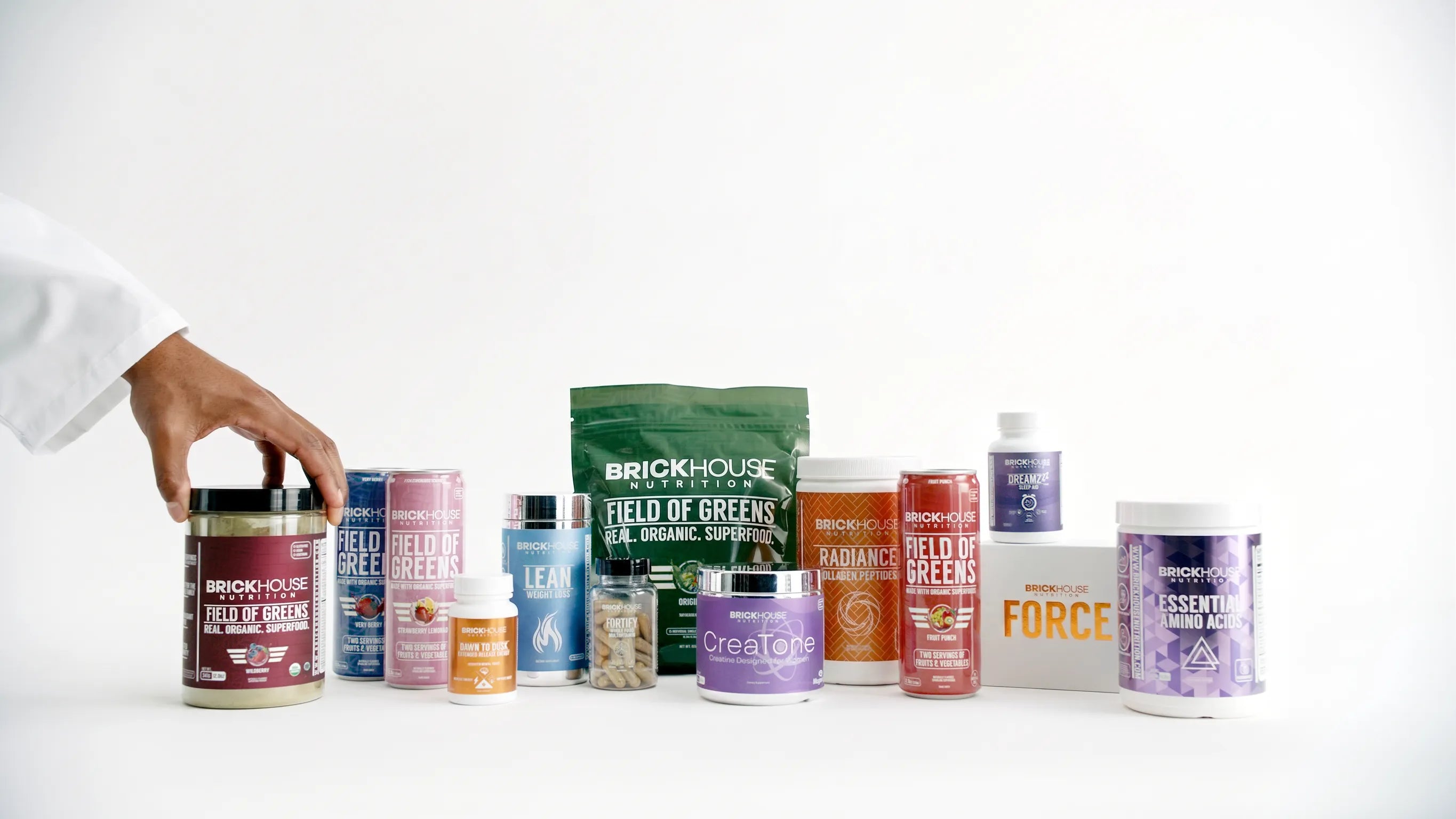 BrickHouse Nutrition product group shot