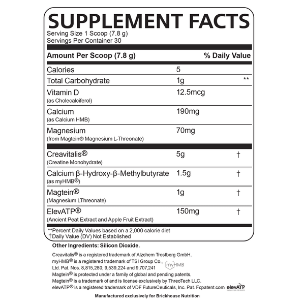 Creatone Nutrition Facts