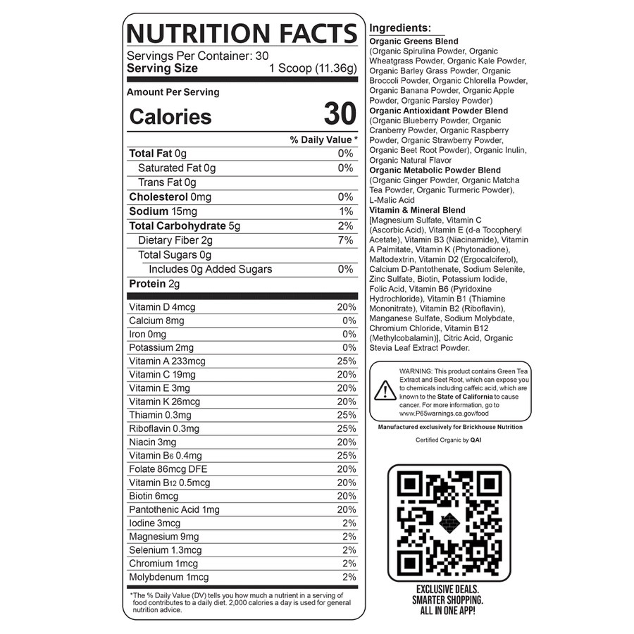 Cucumber Lime Nutrition Facts