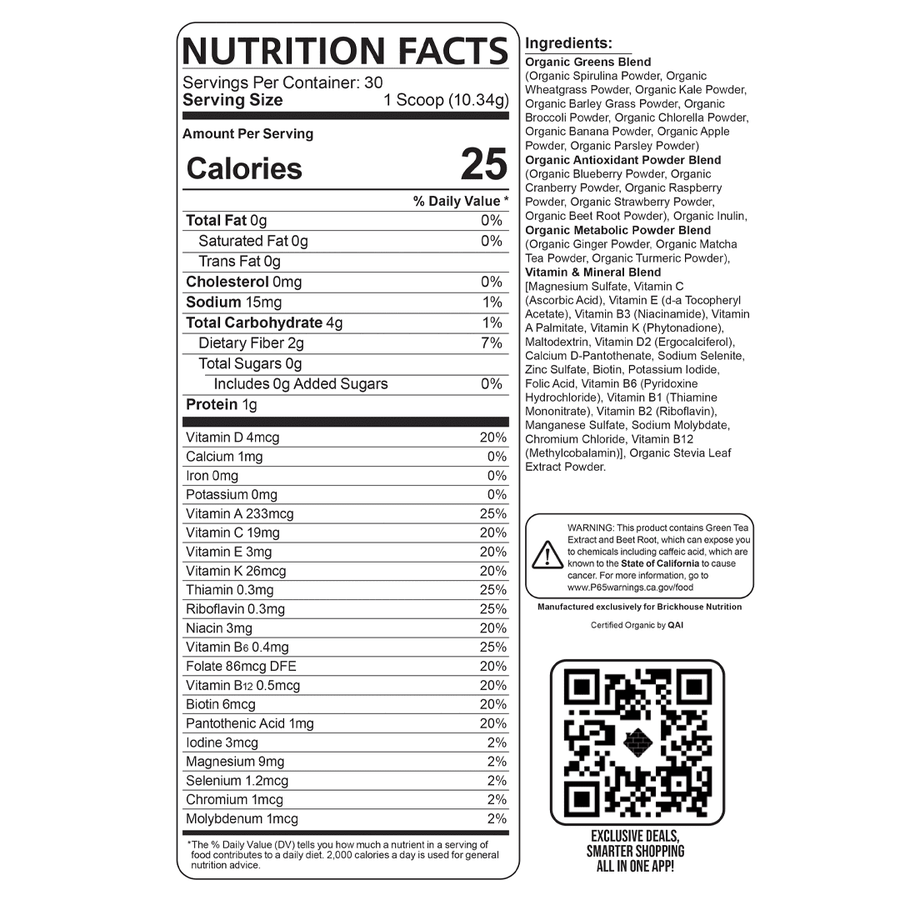 Original Nutrition Facts