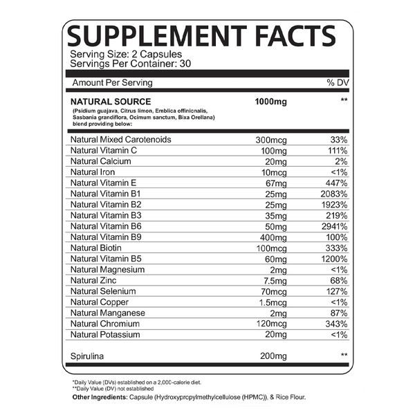 Creatone Nutrition Facts