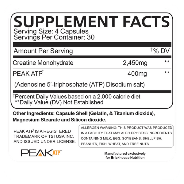 Creatone Nutrition Facts