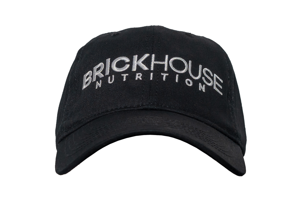Brickhouse nutrition baseball hat black front