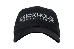 Brickhouse nutrition baseball hat black front