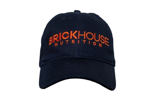 Brickhouse nutrition baseball hat blue front